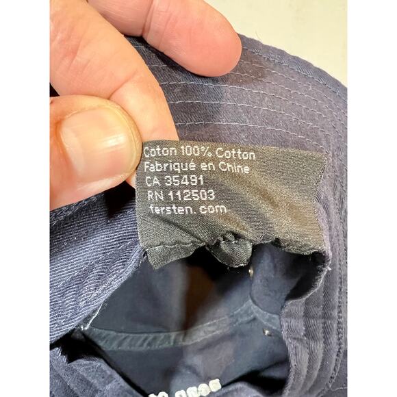 Fersten Worldwide Style # FP716 Penn 23 Navy Bucket Beach Hat 100% Cotton - Picture 4 of 9